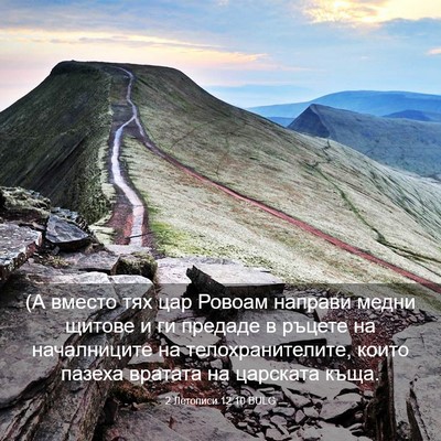 Picture 03 - 2 Летописи 12:10 BULG - (А вместо тях цар Ровоам - Bible Verse Picture