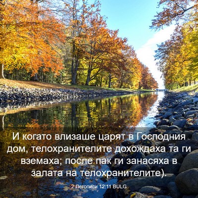 Picture 03 - 2 Летописи 12:11 BULG - И когато влизаше царят в - Bible Verse Picture
