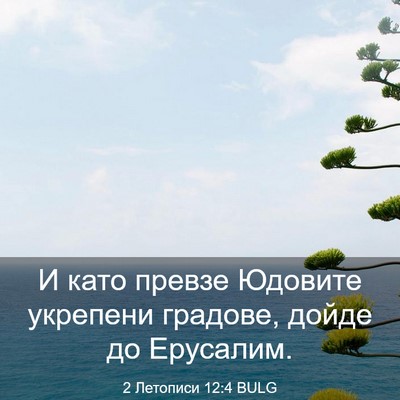 Picture 03 - 2 Летописи 12:4 BULG - И като превзе Юдовите - Bible Verse Picture