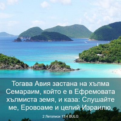 Picture 03 - 2 Летописи 13:4 BULG - Тогава Авия застана на - Bible Verse Picture