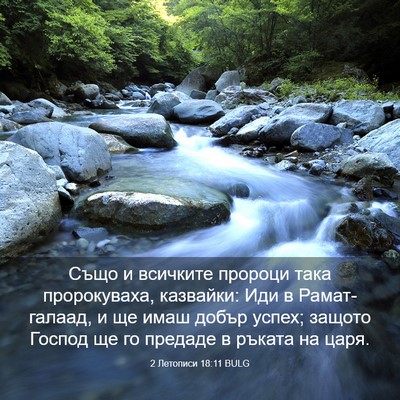 Picture 03 - 2 Летописи 18:11 BULG - Също и всичките пророци - Bible Verse Picture