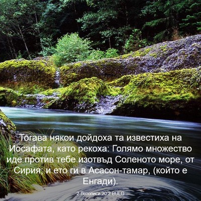 Picture 03 - 2 Летописи 20:2 BULG - Тогава някои дойдоха та - Bible Verse Picture