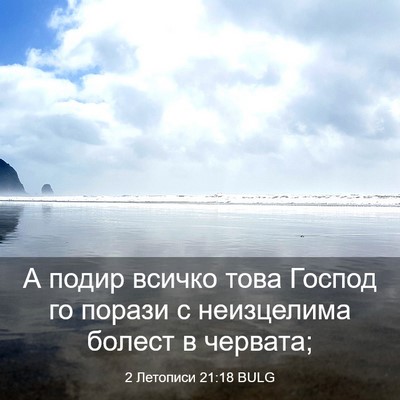 Picture 03 - 2 Летописи 21:18 BULG - А подир всичко това Господ - Bible Verse Picture