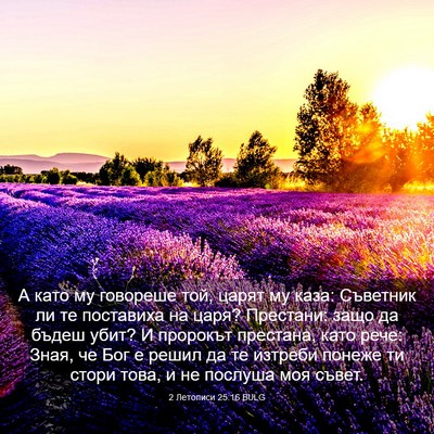Picture 03 - 2 Летописи 25:16 BULG - А като му говореше той, - Bible Verse Picture