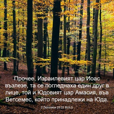 Picture 03 - 2 Летописи 25:21 BULG - Прочее, Израилевият цар - Bible Verse Picture
