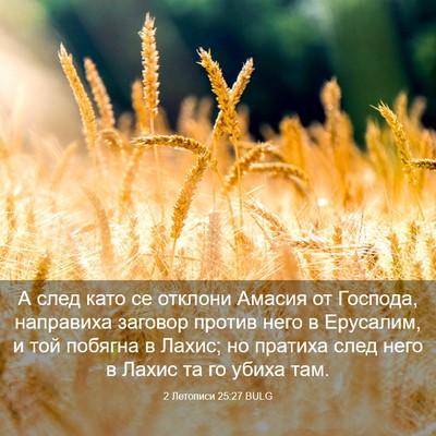 Picture 03 - 2 Летописи 25:27 BULG - А след като се отклони - Bible Verse Picture