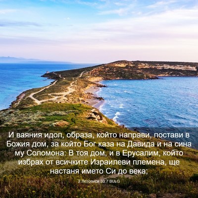 Picture 03 - 2 Летописи 33:7 BULG - И ваяния идол, образа, - Bible Verse Picture