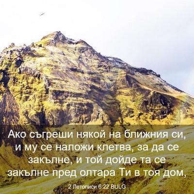 Picture 03 - 2 Летописи 6:22 BULG - Ако съгреши някой на - Bible Verse Picture