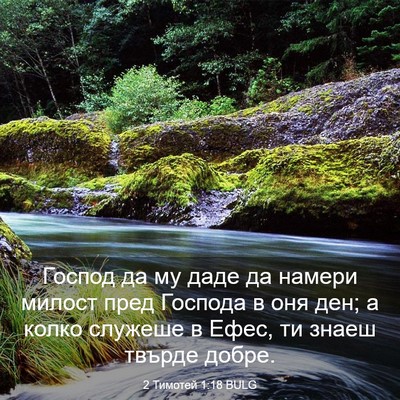 Picture 03 - 2 Тимотей 1:18 BULG - Господ да му даде да намери - Bible Verse Picture