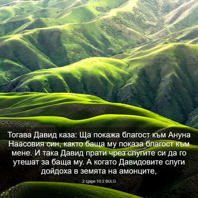 Picture 03 - 2 Царе 10:2 BULG - Тогава Давид каза: Ща - Bible Verse Picture