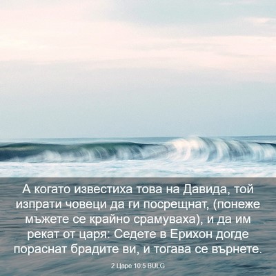 Picture 03 - 2 Царе 10:5 BULG - А когато известиха това на - Bible Verse Picture