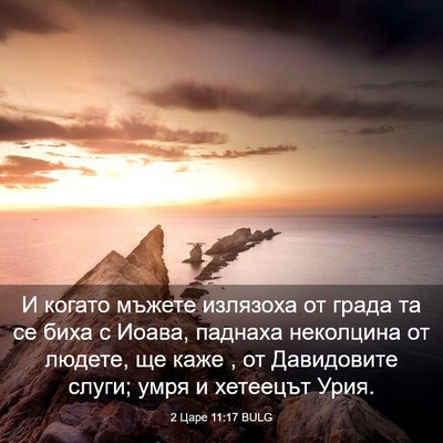 Picture 03 - 2 Царе 11:17 BULG - И когато мъжете излязоха - Bible Verse Picture
