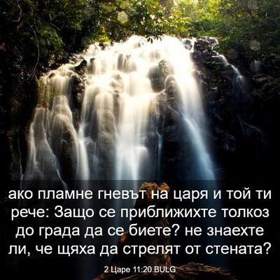 Picture 03 - 2 Царе 11:20 BULG - ако пламне гневът на царя и - Bible Verse Picture