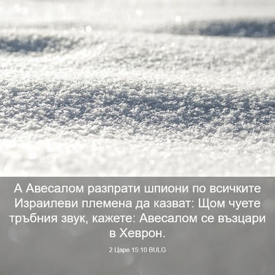 Picture 03 - 2 Царе 15:10 BULG - А Авесалом разпрати шпиони - Bible Verse Picture