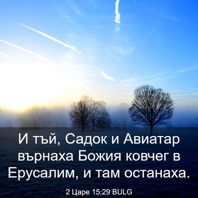 Picture 03 - 2 Царе 15:29 BULG - И тъй, Садок и Авиатар - Bible Verse Picture