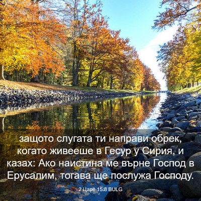 Picture 03 - 2 Царе 15:8 BULG - защото слугата ти направи - Bible Verse Picture