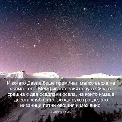 Picture 03 - 2 Царе 16:1 BULG - И когато Давид беше - Bible Verse Picture