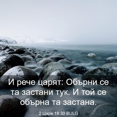Picture 03 - 2 Царе 18:30 BULG - И рече царят: Обърни се та - Bible Verse Picture