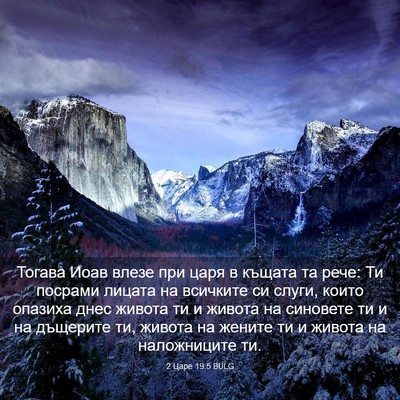 Picture 03 - 2 Царе 19:5 BULG - Тогава Иоав влезе при царя - Bible Verse Picture