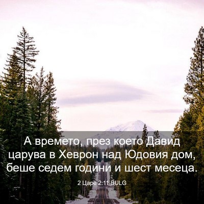 Picture 03 - 2 Царе 2:11 BULG - А времето, през което Давид - Bible Verse Picture