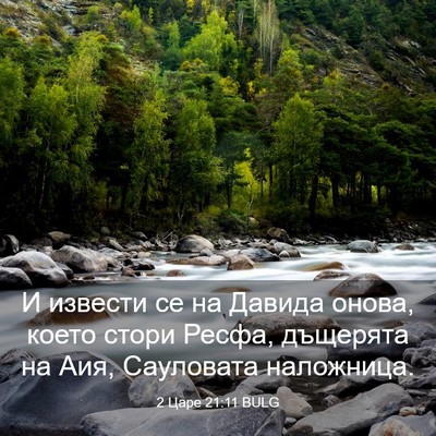 Picture 03 - 2 Царе 21:11 BULG - И извести се на Давида - Bible Verse Picture
