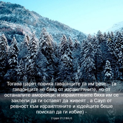 Picture 03 - 2 Царе 21:2 BULG - Тогава царят повика - Bible Verse Picture
