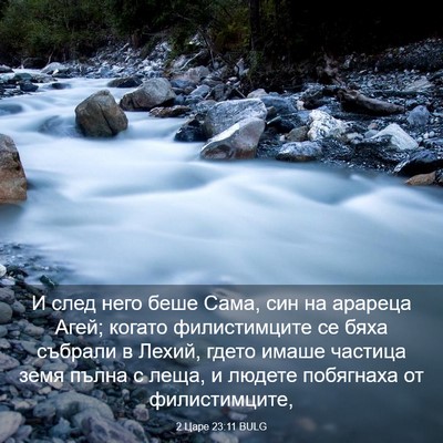 Picture 03 - 2 Царе 23:11 BULG - И след него беше Сама, син - Bible Verse Picture