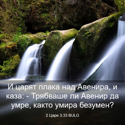 Picture 03 - 2 Царе 3:33 BULG - И царят плака над Авенира, - Bible Verse Picture