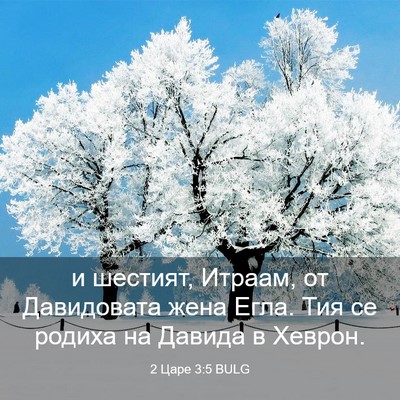 Picture 03 - 2 Царе 3:5 BULG - и шестият, Итраам, от - Bible Verse Picture