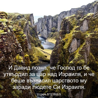 Picture 03 - 2 Царе 5:12 BULG - И Давид позна, че Господ го - Bible Verse Picture