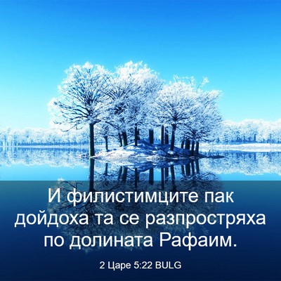 Picture 03 - 2 Царе 5:22 BULG - И филистимците пак дойдоха - Bible Verse Picture