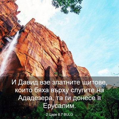 Picture 03 - 2 Царе 8:7 BULG - И Давид взе златните - Bible Verse Picture