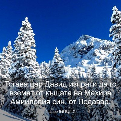 Picture 03 - 2 Царе 9:5 BULG - Тогава цар Давид изпрати - Bible Verse Picture