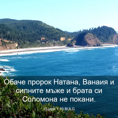 Picture 03 - 3 Царе 1:10 BULG - Обаче пророк Натана, - Bible Verse Picture