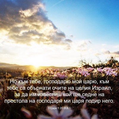 Picture 03 - 3 Царе 1:20 BULG - Но към тебе, господарю мой - Bible Verse Picture
