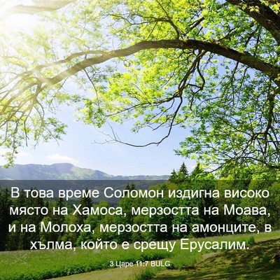 Picture 03 - 3 Царе 11:7 BULG - В това време Соломон - Bible Verse Picture