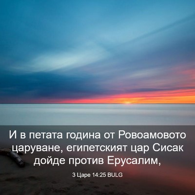 Picture 03 - 3 Царе 14:25 BULG - И в петата година от - Bible Verse Picture