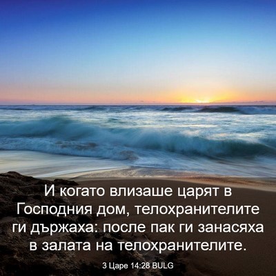 Picture 03 - 3 Царе 14:28 BULG - И когато влизаше царят в - Bible Verse Picture