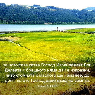 Picture 03 - 3 Царе 17:14 BULG - защото така казва Господ - Bible Verse Picture