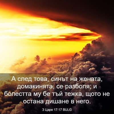 Picture 03 - 3 Царе 17:17 BULG - А след това, синът на - Bible Verse Picture