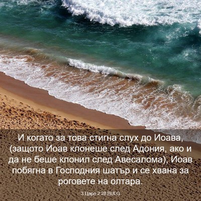 Picture 03 - 3 Царе 2:28 BULG - И когато за това стигна - Bible Verse Picture