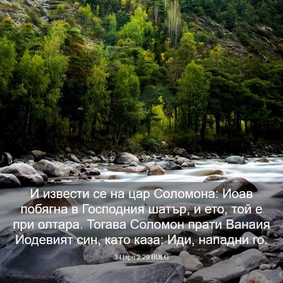 Picture 03 - 3 Царе 2:29 BULG - И извести се на цар - Bible Verse Picture