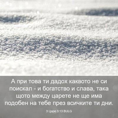 Picture 03 - 3 Царе 3:13 BULG - А при това ти дадох каквото - Bible Verse Picture