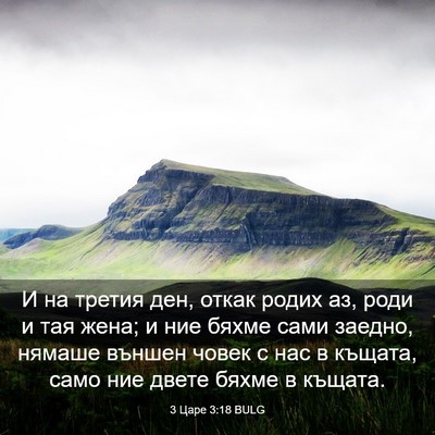 Picture 03 - 3 Царе 3:18 BULG - И на третия ден, откак - Bible Verse Picture