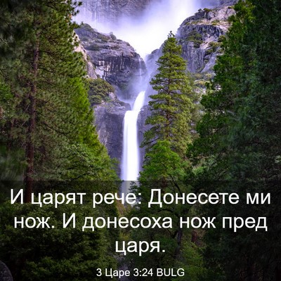 Picture 03 - 3 Царе 3:24 BULG - И царят рече: Донесете ми - Bible Verse Picture