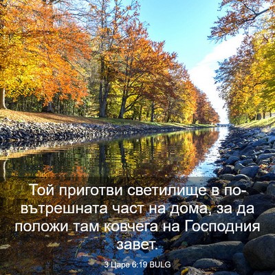Picture 03 - 3 Царе 6:19 BULG - Той приготви светилище в - Bible Verse Picture