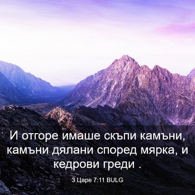 Picture 03 - 3 Царе 7:11 BULG - И отгоре имаше скъпи - Bible Verse Picture
