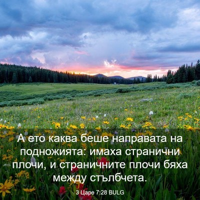 Picture 03 - 3 Царе 7:28 BULG - А ето каква беше направата - Bible Verse Picture