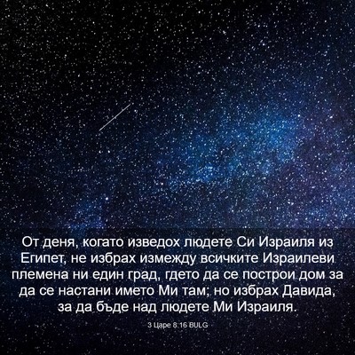 Picture 03 - 3 Царе 8:16 BULG - От деня, когато изведох - Bible Verse Picture