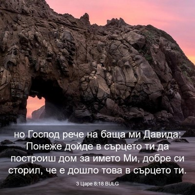 Picture 03 - 3 Царе 8:18 BULG - но Господ рече на баща ми - Bible Verse Picture